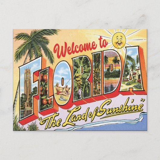 Welkom bij Florida  met foto's Briefkaart (Voorkant)