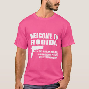 Welkom bij Florida Pro Pistool T-shirt