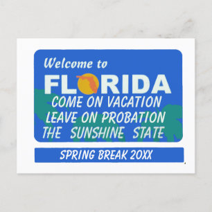 Welkom bij Florida Spring Break Briefkaart