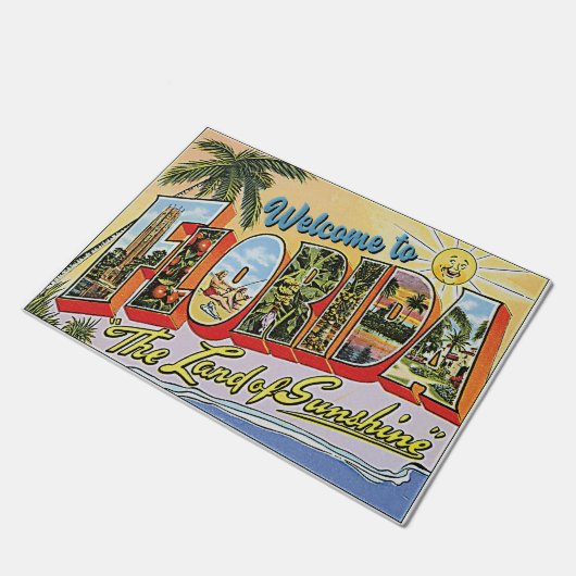 Welkom bij Florida  stijl Deurmat (Schuin)