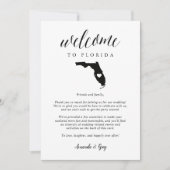 Welkom bij Florida Wedding-brief & reisroute (Voorkant)