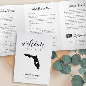 Welkom bij Florida Wedding-brief & reisroute Drieluik Programma