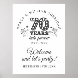 Welkom bij Forever 70th Jubileum Poster