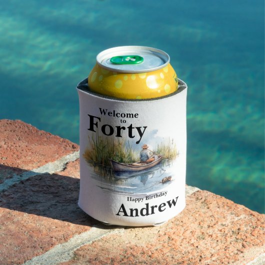 Welkom bij Forty Mannen Waterverf Vist Blikjeskoeler (Insitu Zwembad)