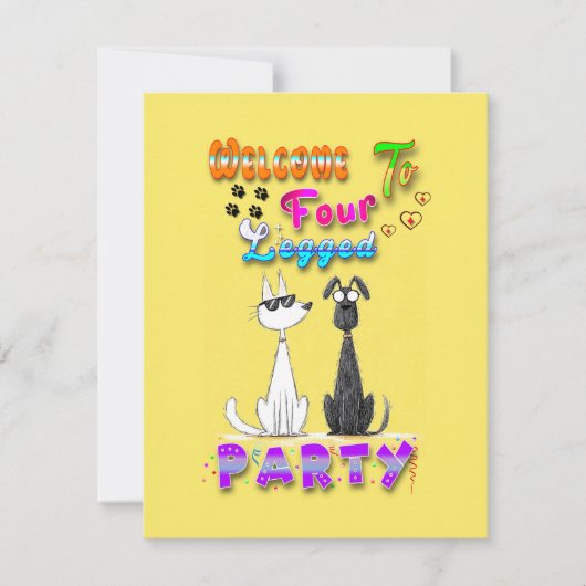 Welkom bij Four Legged Party (Voorkant)