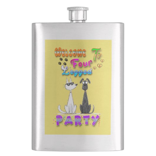 Welkom bij Four Legged Party Flacon (Voorkant)