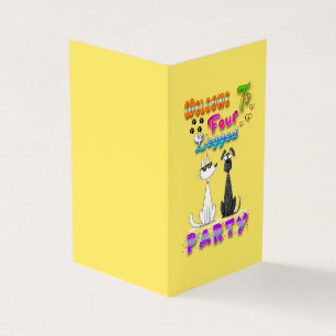 Welkom bij Four Legged Party Kaart