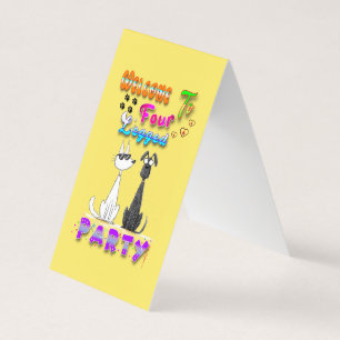 Welkom bij Four Legged Party Kaart