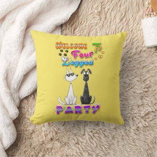 Welkom bij Four Legged Party Kussen