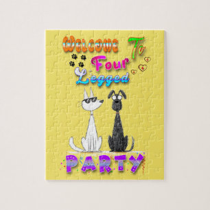 Welkom bij Four Legged Party Legpuzzel
