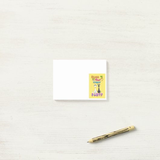 Welkom bij Four Legged Party Post-it® Notes (Op bureau)