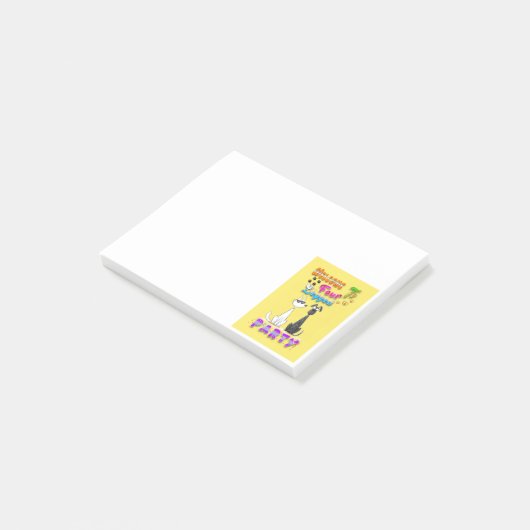 Welkom bij Four Legged Party Post-it® Notes (Schuin)