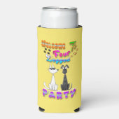 Welkom bij Four Legged Party Seltzer Blikjeskoeler (Seltzer Voorkant)