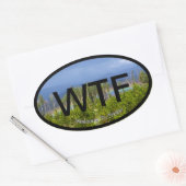 Welkom bij Fraser Ovale Sticker (Envelop)