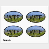 Welkom bij Fraser Ovale Sticker (Vel)