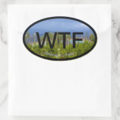 Welkom bij Fraser Ovale Sticker (Tas)