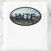 Welkom bij Frasers Ovale Sticker (Tas)