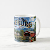 Welkom bij Fryeburg Maine koffiemok (Voorkant rechts)