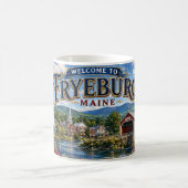 Welkom bij Fryeburg Maine koffiemok (Center)