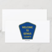 Welkom bij Genius County (Borden) (Voorkant / Achterkant)