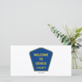 Welkom bij Genius County (Borden) (Staand voorkant)