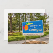 Welkom bij Georgische signalisatie Briefkaart (Voorkant / Achterkant)