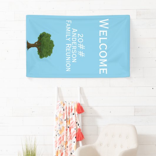 Welkom bij gezinshereniging spandoek (Insitu)