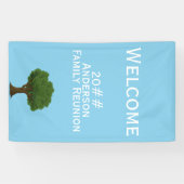 Welkom bij gezinshereniging spandoek (Horizontaal)