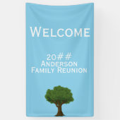 Welkom bij gezinshereniging spandoek (Verticaal)