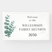 Welkom bij gezinshereniging spandoek (Horizontaal)