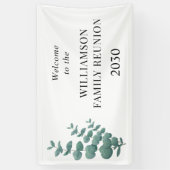 Welkom bij gezinshereniging spandoek (Verticaal)