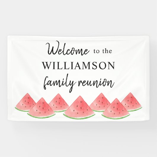 Welkom bij gezinshereniging spandoek (Horizontaal)