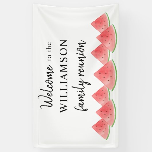 Welkom bij gezinshereniging spandoek (Verticaal)