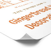 Welkom bij Gingerbread House Decorating Christmas Poster (Hoek)