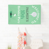 Welkom bij Golfing verjaardagsfeestje Spandoek (Insitu)