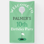 Welkom bij Golfing verjaardagsfeestje Spandoek (Verticaal)