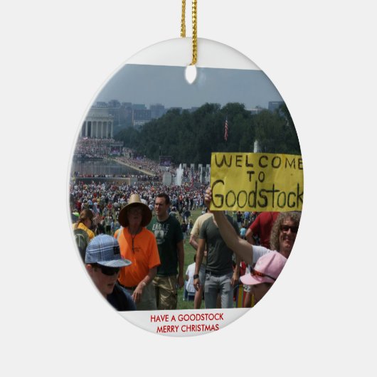 Welkom bij Goodstock!, HEB EEN GOODSTO... Keramisch Ornament (Rechts)