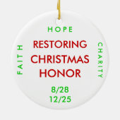 Welkom bij Goodstock!, HEB EEN GOODSTO... Keramisch Ornament (Achterkant)