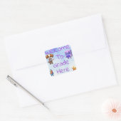 Welkom bij [Grade/Class]  Teacher Vierkante Sticker (Envelop)