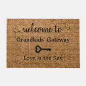 Welkom bij Grandkids' Gateway: Liefde is de sleute Deurmat (Voorkant)
