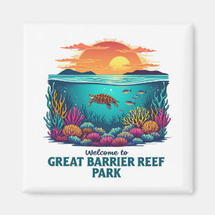 Welkom bij Great Barrier Reef National Australian Magneet