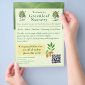Welkom bij Greenleaf Nursery Branding Flyer (Hand)