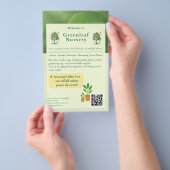 Welkom bij Greenleaf Nursery Branding Flyer (Hand)