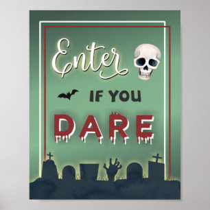Welkom bij Halloween Adult Party Wall Deuren Poster