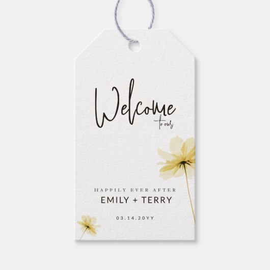 Welkom bij Happily Ever After Wedding Cadeaulabel (Voorkant)