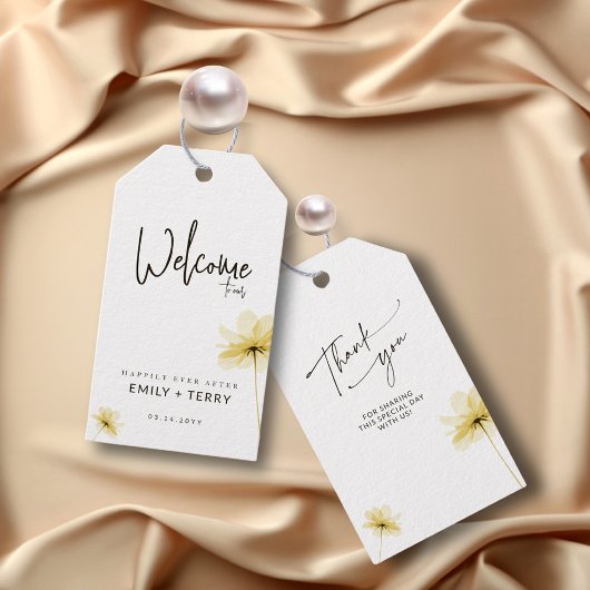 Welkom bij Happily Ever After Wedding Cadeaulabel
