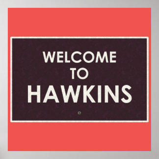Welkom bij Hawkins Poster