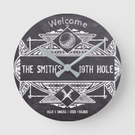 Welkom bij het 19e gat ronde klok