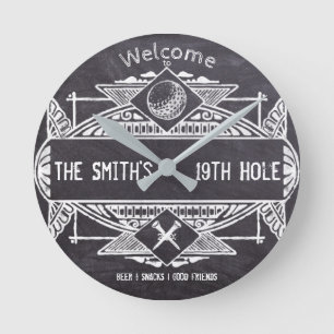 Welkom bij het 19e gat ronde klok