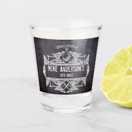 Welkom bij het 19e gat shot glas